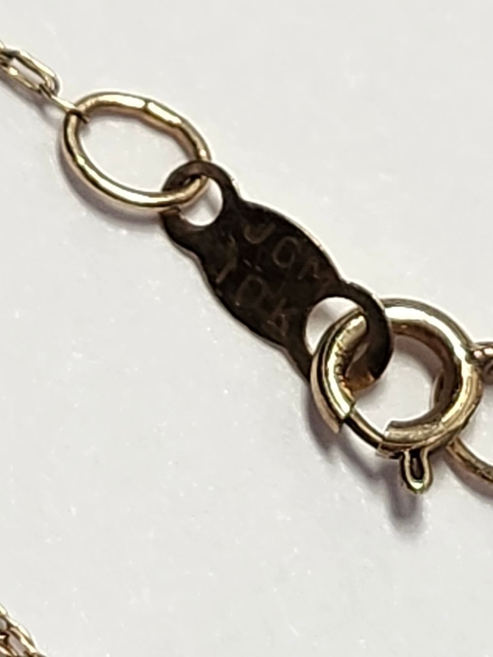 10K Gold Cross Pendant Necklace With Diamond Accent 18" 10K Gold Chain - Picture 5 of 5